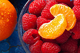 Oranges and raspberries